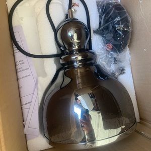 New! Jojospring black alita glass pendant light